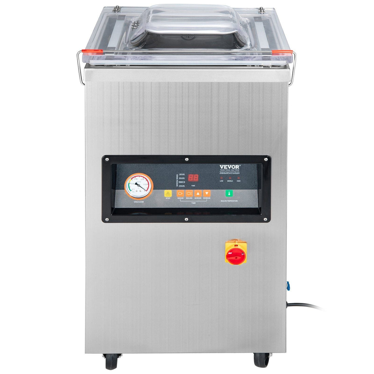 Chamber Vacuum Sealer, 600W Sealing Power, Vacuum Packing Machine for Wet Foods, Meats, Marinades and More, Compact Size with 15.7" Sealing Length, Applied in Home Kitchen and Commercial Use