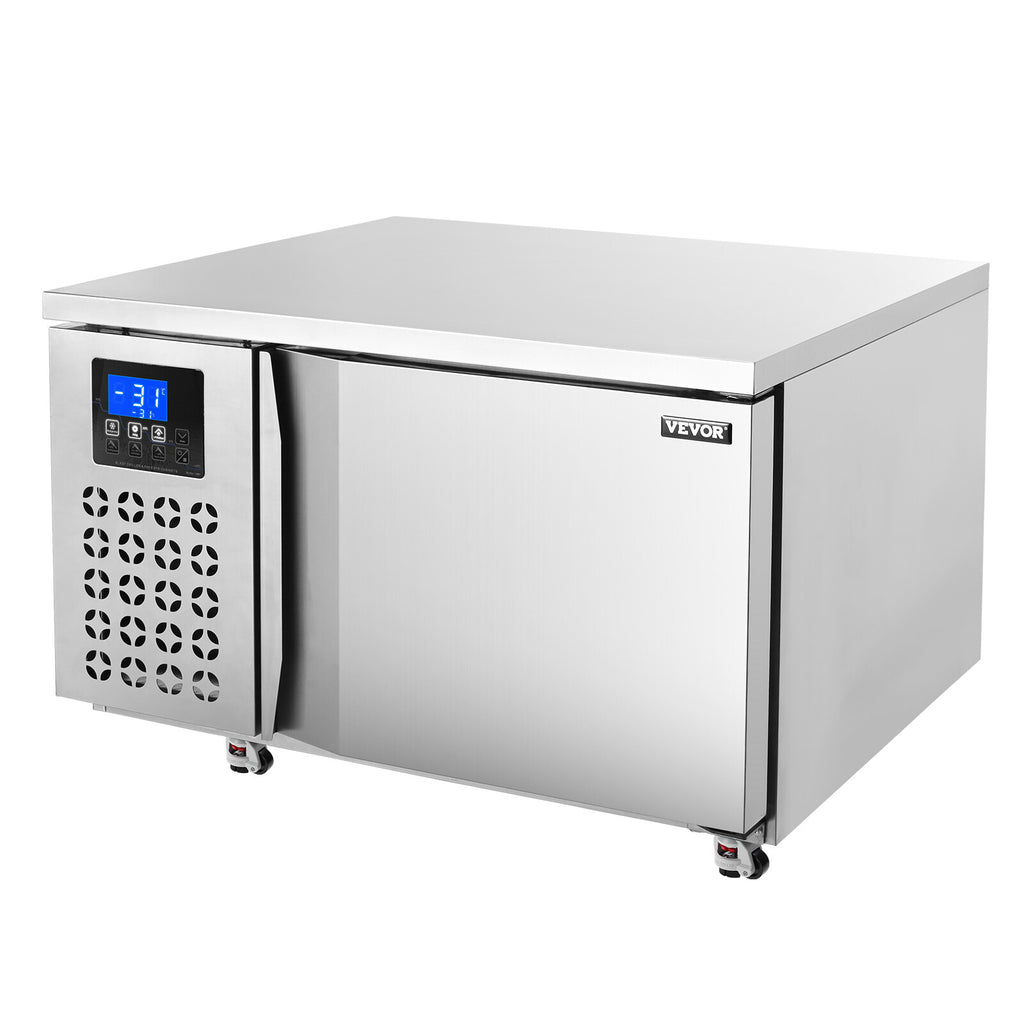 80L Commercial Blast Freezer 3 Trays Blast Chiller Chest Seafood Ice Cream
