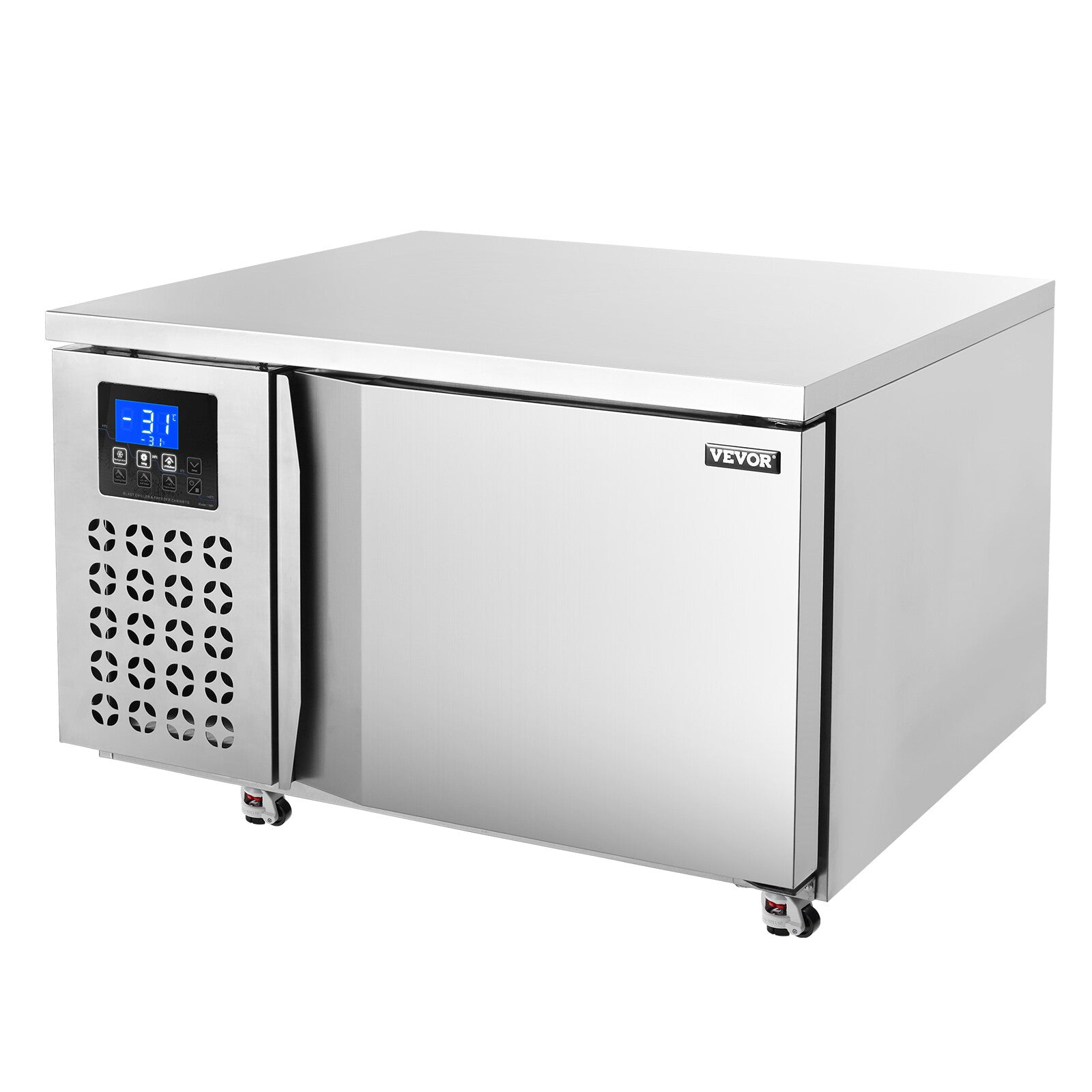 80L Commercial Blast Freezer 3 Trays Blast Chiller Chest Seafood Ice Cream