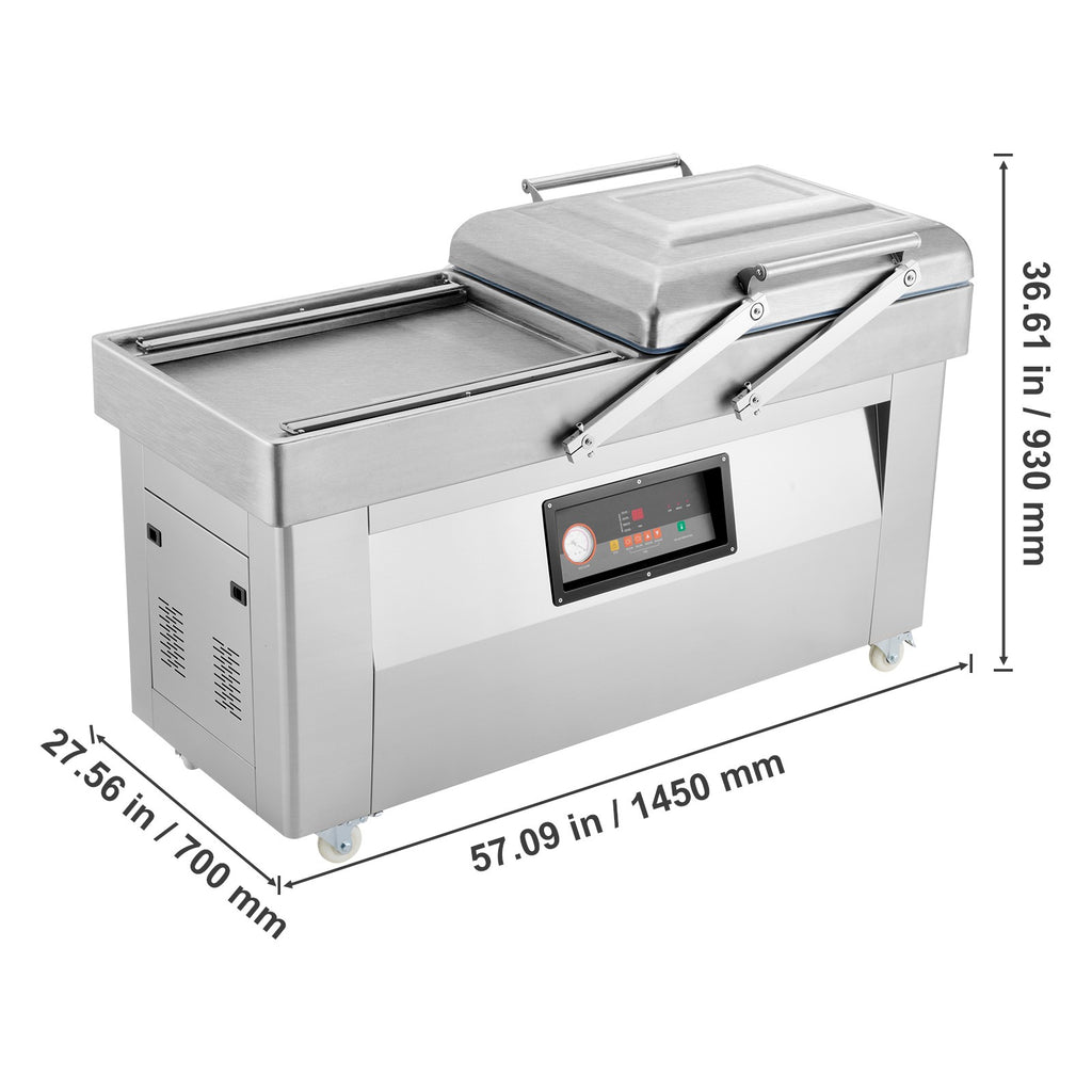 Uimoso Chamber Vacuum Sealer Commercial Vacuum Sealing Bag Packing Machine 1200W