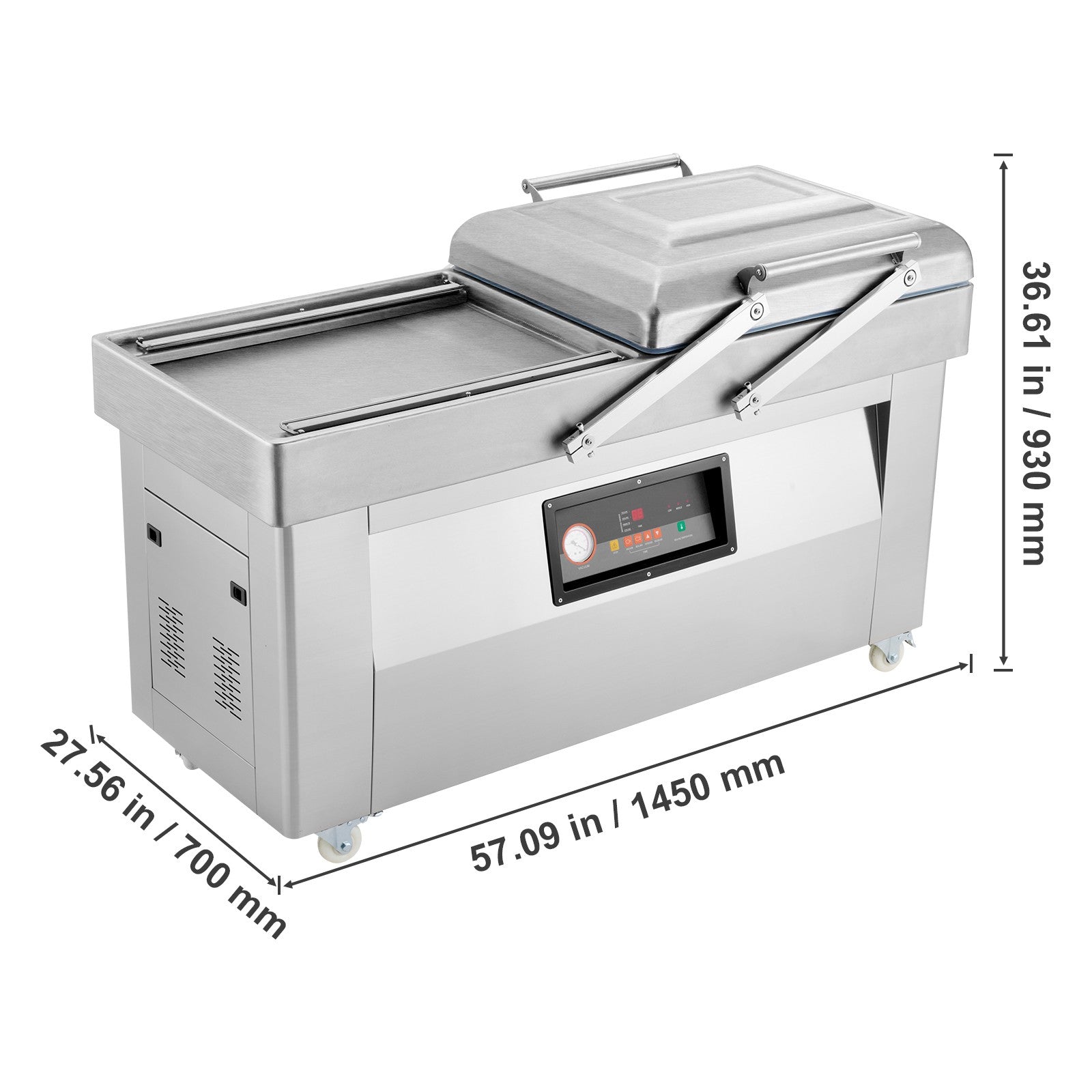 Uimoso Chamber Vacuum Sealer Commercial Vacuum Sealing Bag Packing Machine 1200W