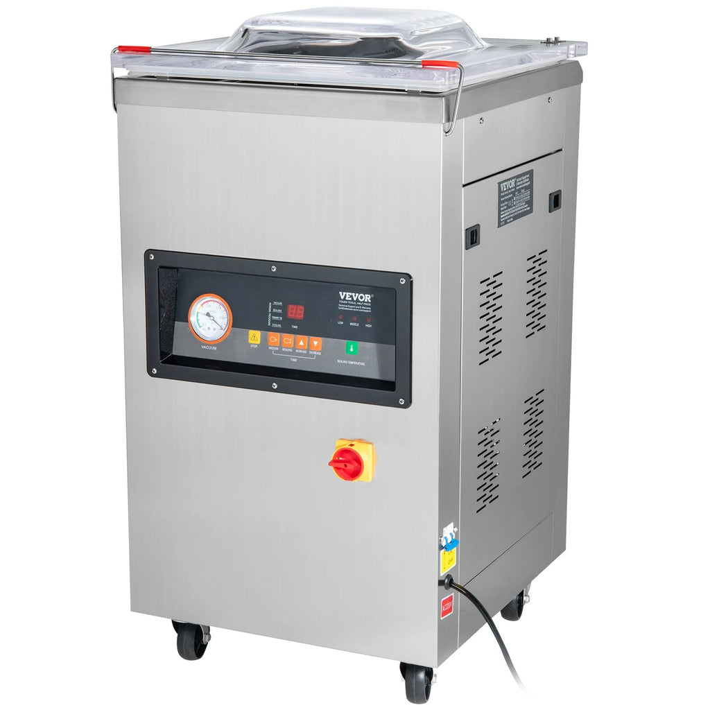 VEVOR Chamber Vacuum Sealer, 600W Sealing Power, Vacuum Packing Machine for Wet Foods, Meats, Marinades and More, Compact Size with 15.7 Sealing Length, Applied in Home Kitchen and Commercial Use