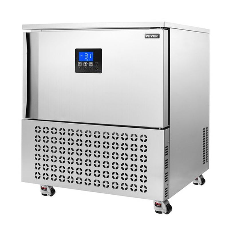 VEVOR 114L Commercial Blast Freezer 5 Trays Blast Chiller Chest Seafood Gelato