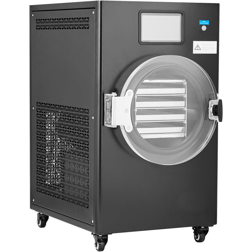 Vacuum Freeze Dryer 4-Layer Fruit Vegetable Freeze Drying Machine W/ Pump Black