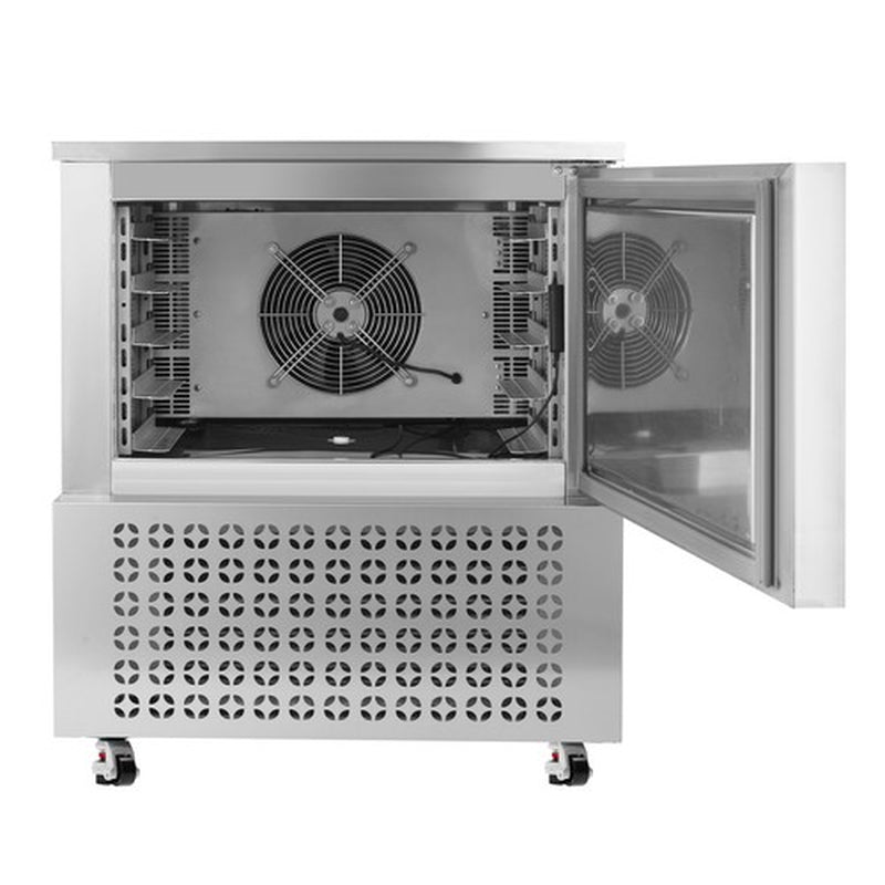 VEVOR 114L Commercial Blast Freezer 5 Trays Blast Chiller Chest Seafood Gelato