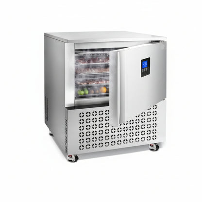 VEVOR 114L Commercial Blast Freezer 5 Trays Blast Chiller Chest Seafood Gelato