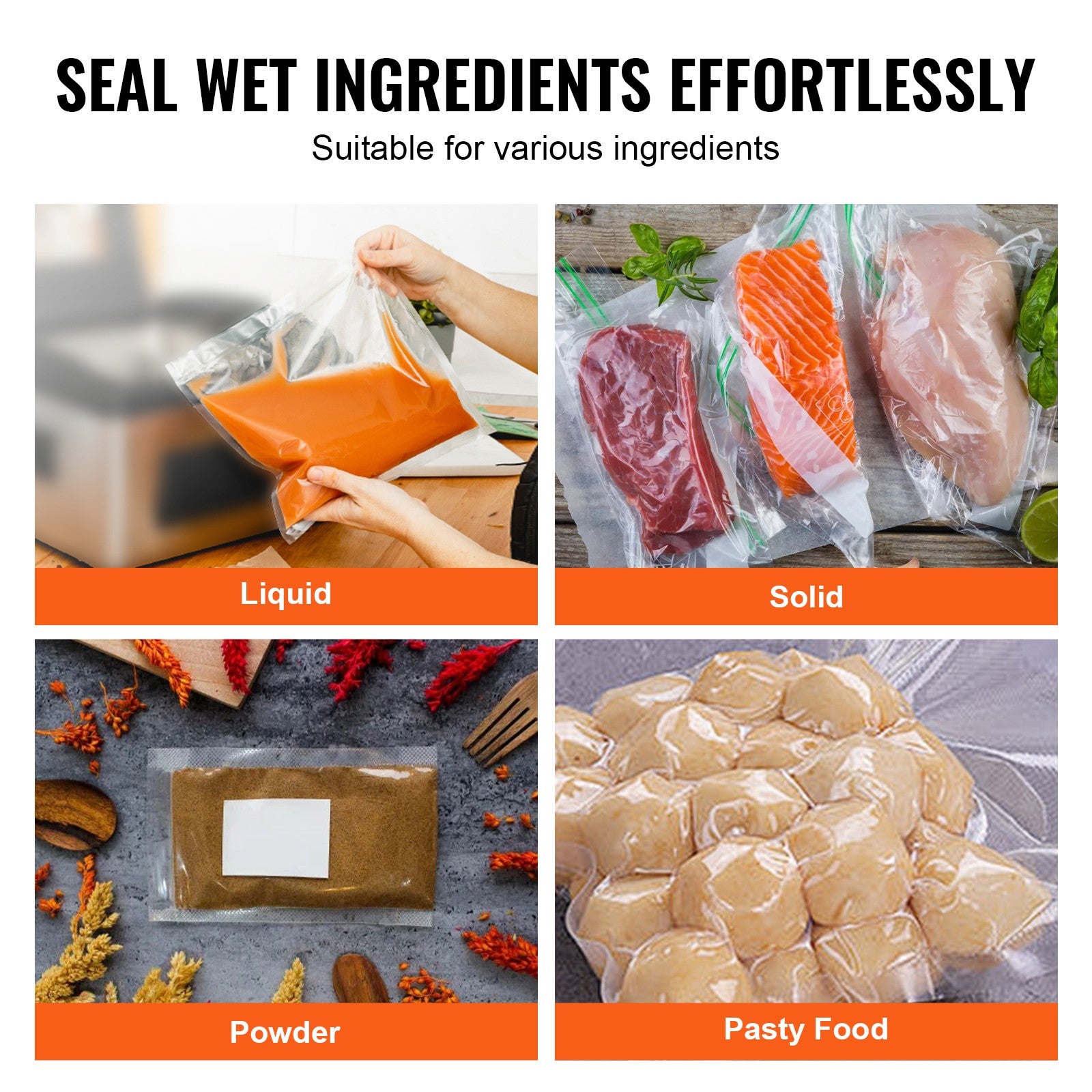 Uimoso Chamber Vacuum Sealer Commercial Vacuum Sealing Bag Packing Machine 1200W